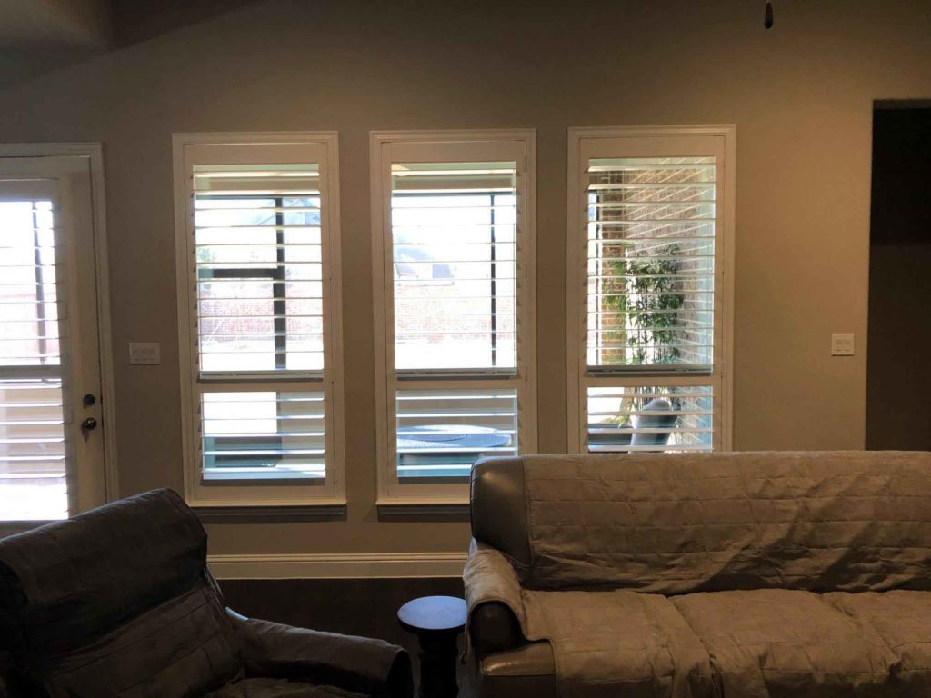Plantation shutter installation