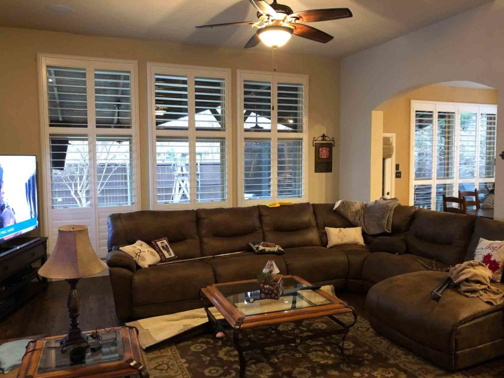 Custom plantation shutters